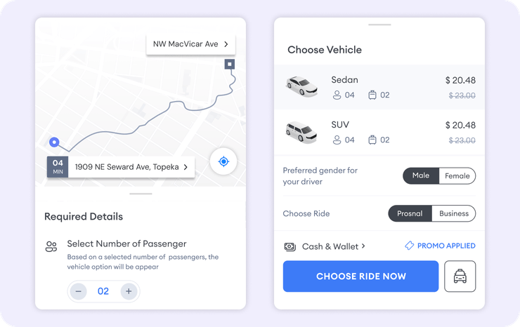 passenger-app-real-time