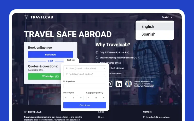 Multi-language-web-booking-system