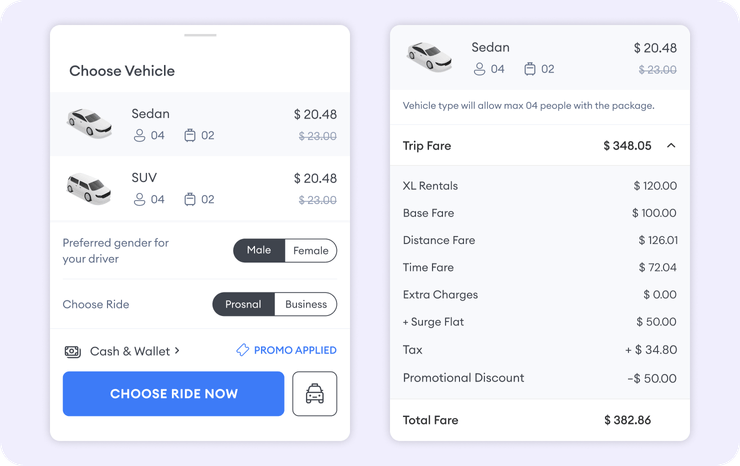 passenger-app-fare-estimates